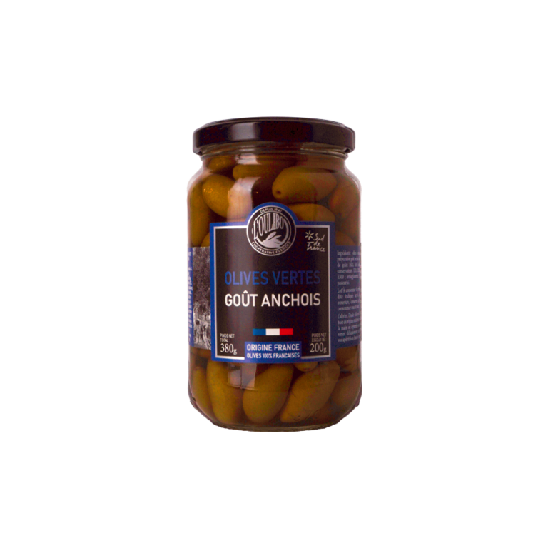 Petit Format Lucques <br> Olives Verte Goût Anchois