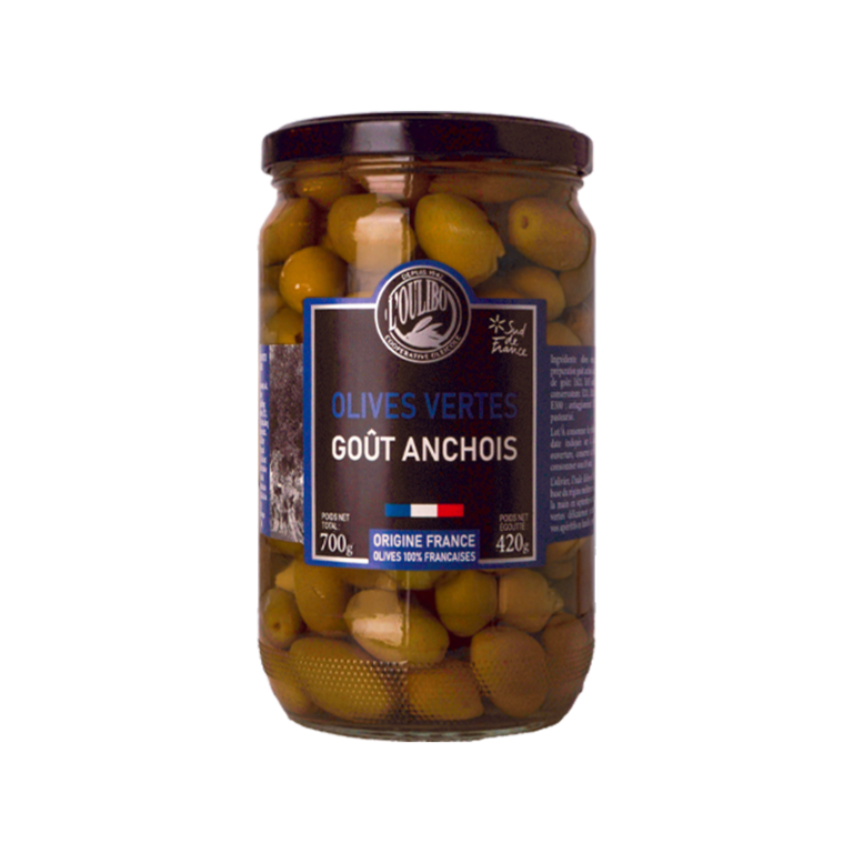 Grand Format Lucques  <br> Olives Verte Goût Anchois